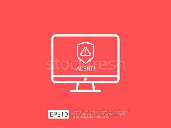 Uwaga ostrzeżenie alarm podpisania wykrzyknik symbol Zdjęcia stock © taufik_al_amin