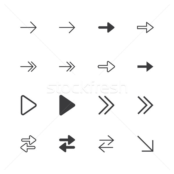 ストックフォト: 矢印 · アイコン · 孤立した · パーフェクト · ピクセル