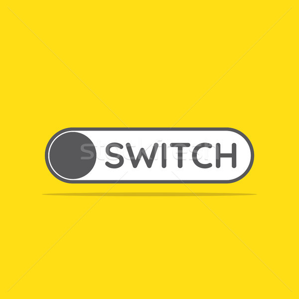 switch toggle icon in flat style vector illustration Stock photo © taufik_al_amin