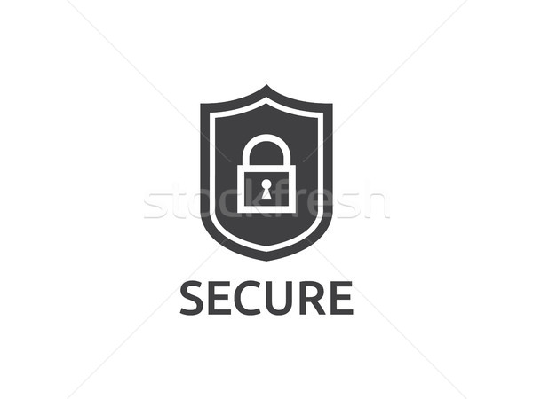 shield line icon, Internet VPN Security Concept vector illustrat Stock photo © taufik_al_amin