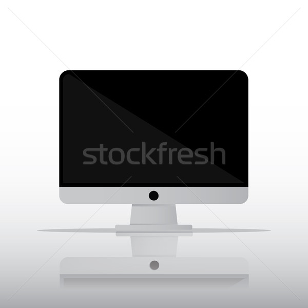 Odizolowany ikona pc monitor stylu Zdjęcia stock © taufik_al_amin