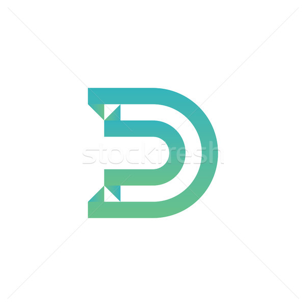 Letter D Logo Template Vector illustration Stock photo © taufik_al_amin