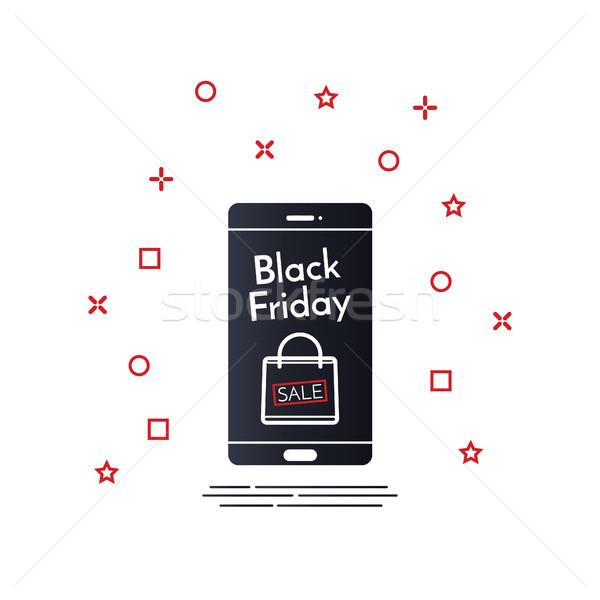 Black Friday sale design template. Black Friday banner. Vector illustration Stock photo © taufik_al_amin