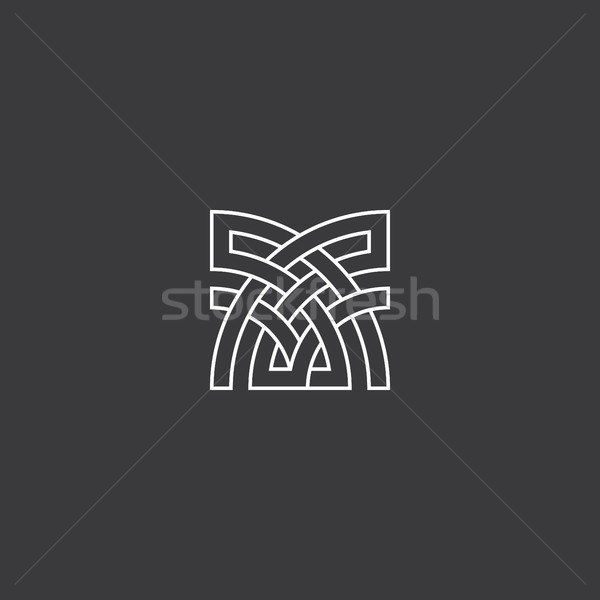 Streszczenie krzyż architektury logo firmy symbol Zdjęcia stock © taufik_al_amin