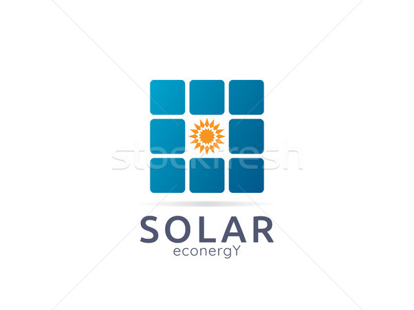 Solar panel energy logo icon. zero waste concept design Stock photo © taufik_al_amin