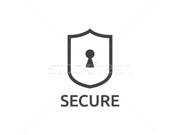 shield line icon, Internet VPN Security Concept vector illustrat Stock photo © taufik_al_amin