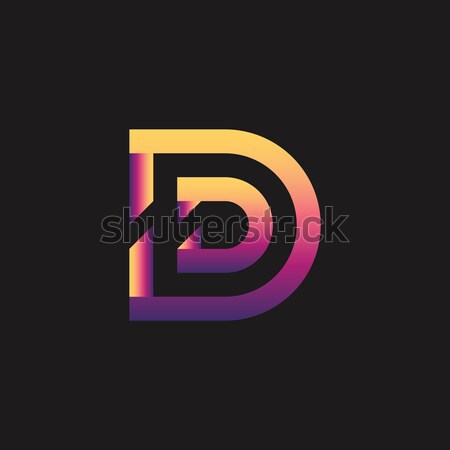 Letter D Logo Template Vector illustration Stock photo © taufik_al_amin