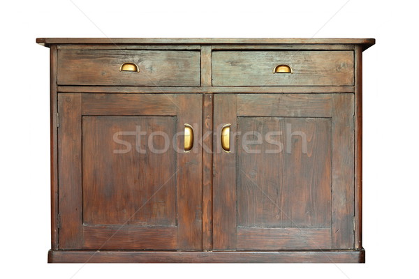 Alten selten Möbel alten schönen Holz Stock foto © taviphoto
