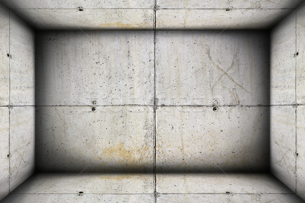 Foto stock: Concretas · industrial · interior · fondo · construcción