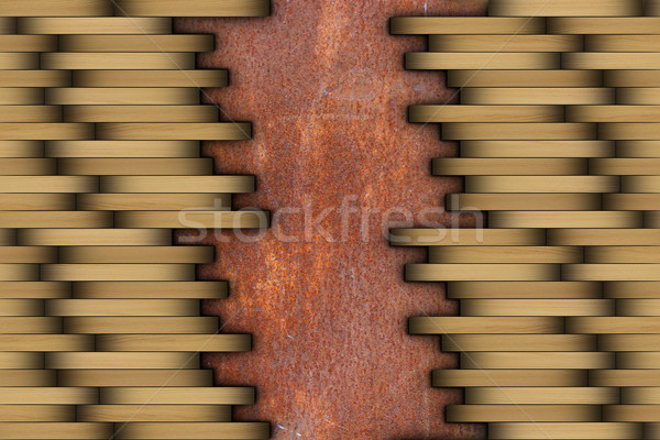 parquet installed on rusty surface Stock photo © taviphoto