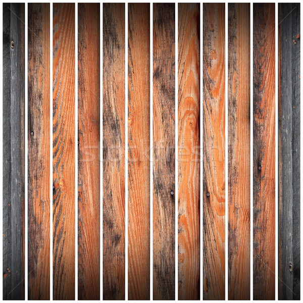 коричневый древесины параллельному доски выветрившийся готовый Сток-фото © taviphoto