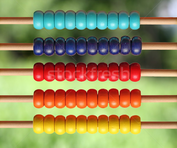 Abacus Natur farbenreich Holz natürlichen Holz Stock foto © taviphoto