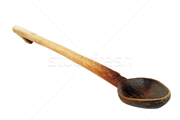 old used wooden spoon Stock photo © taviphoto