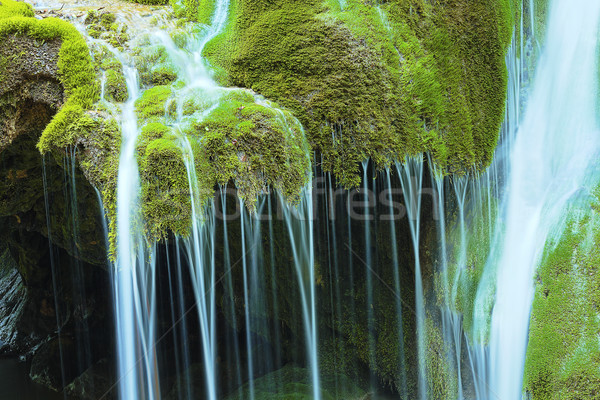 Stock photo: detail of beautiful waterfall