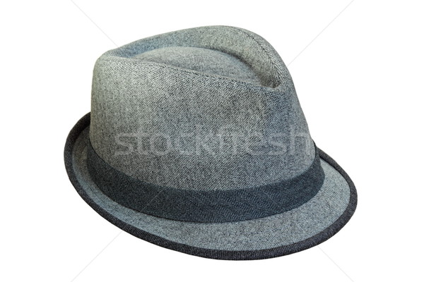 isolated grey hat with ribbon Stock photo © taviphoto