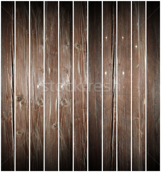 Altholz Planken Design isoliert weiß Textur Stock foto © taviphoto