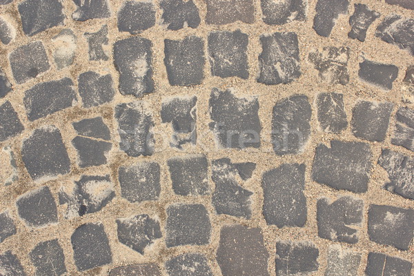 本当の 石 舗装 テクスチャ 都市 歩行者 ストックフォト © taviphoto