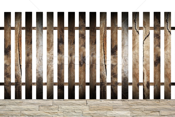 isolated wood fence for your design Stock photo © taviphoto