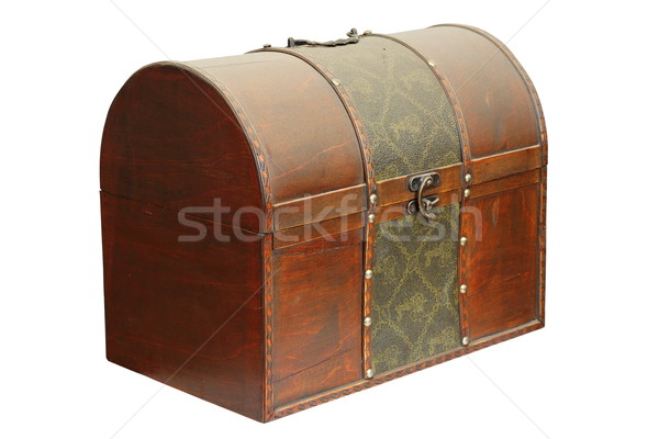 Tesouro caixa fechado velho isolado Foto stock © taviphoto