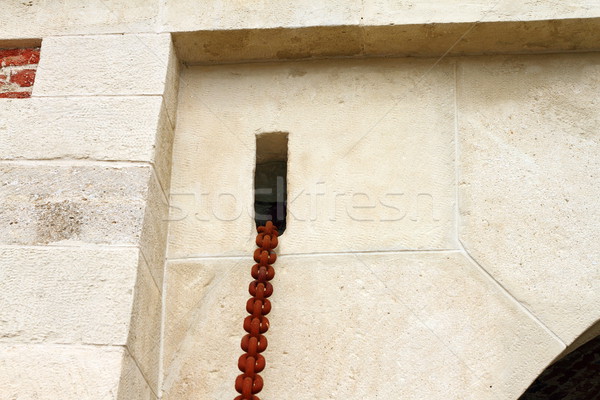 rusty chain on old castle entrance Stock photo © taviphoto