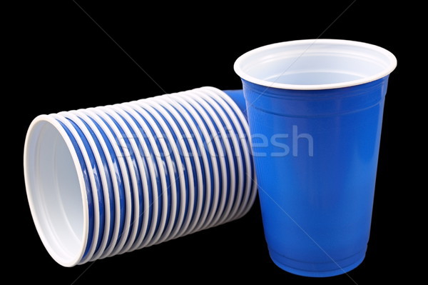 blue plastic cups Stock photo © taviphoto
