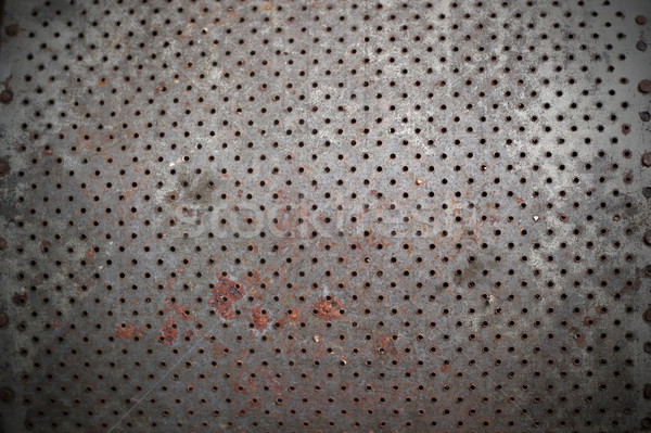 Grunge tekstury metalu zardzewiałe powierzchni metalu cylinder Zdjęcia stock © taviphoto