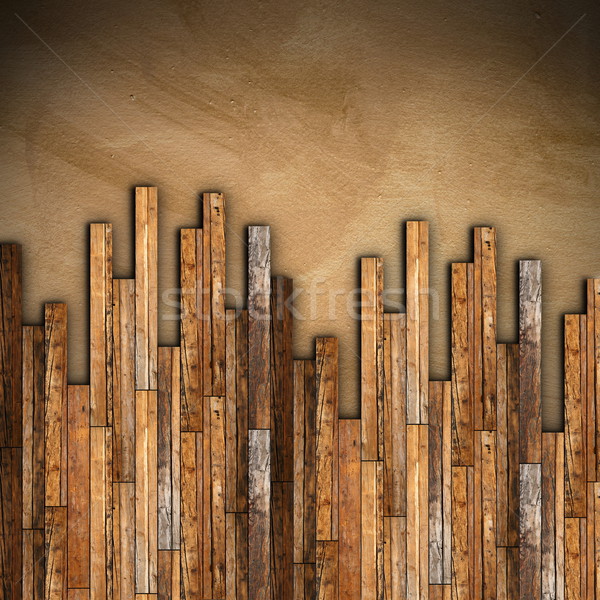 mahogany wooden parquet mounting Stock photo © taviphoto