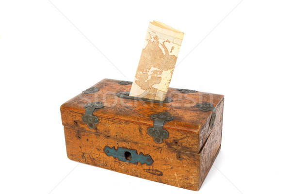 new money in old moneybox Stock photo © taviphoto