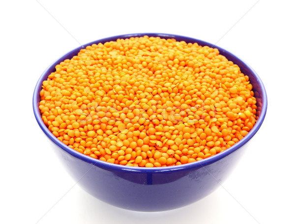 lentil in blue pot Stock photo © taviphoto