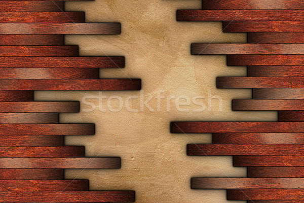 mounting cherry parquet on grunge surface Stock photo © taviphoto