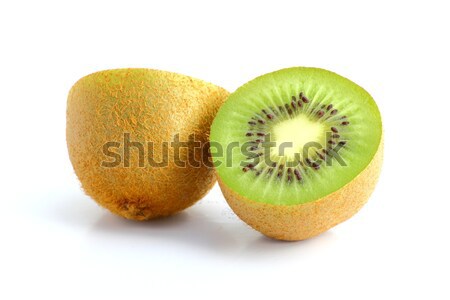 Kiwi vruchten gesneden twee stukken smakelijk Stockfoto © taviphoto