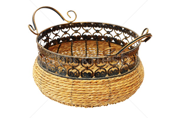 wicker basket for bread or fruits Stock photo © taviphoto