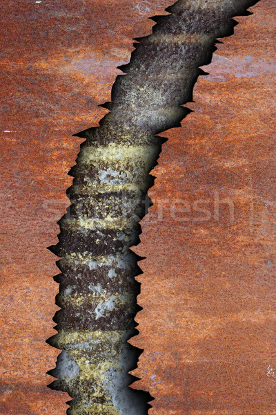 Repedt öreg fém textúra barna rozsdás felület Stock fotó © taviphoto