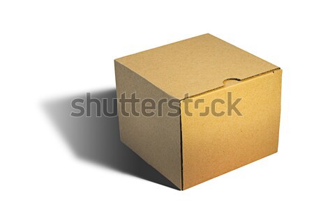 closed carton box over white Stock photo © taviphoto