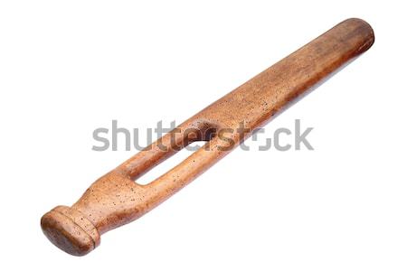 wooden mincer handle over white Stock photo © taviphoto