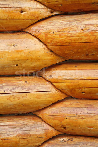 intersection of round wood beams Stock photo © taviphoto