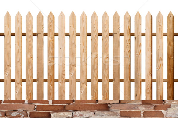 fir wood simple isolated fence Stock photo © taviphoto