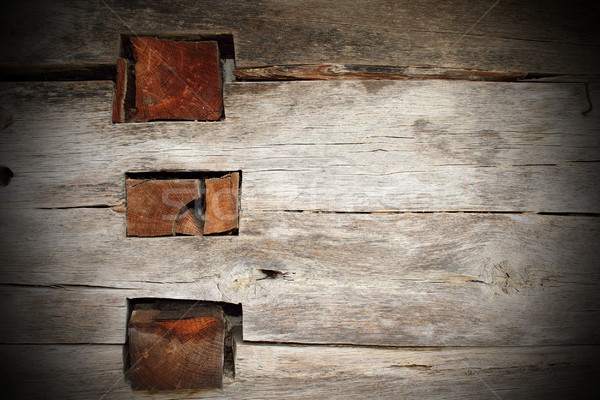 intersection of beams on wall Stock photo © taviphoto