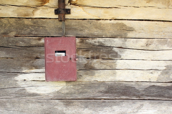 electric panel on wooden building Stock photo © taviphoto