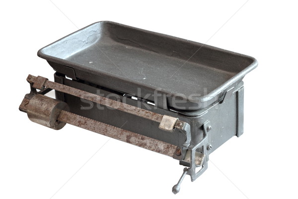 Stock photo: old weighing machine