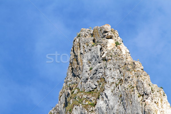 Kalkstein Bild Landschaft Berg blau Stock foto © taviphoto