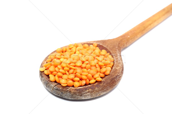 red lentil in old spoon Stock photo © taviphoto