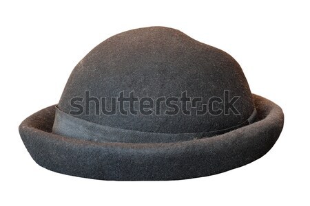 black old hat isolated on white Stock photo © taviphoto