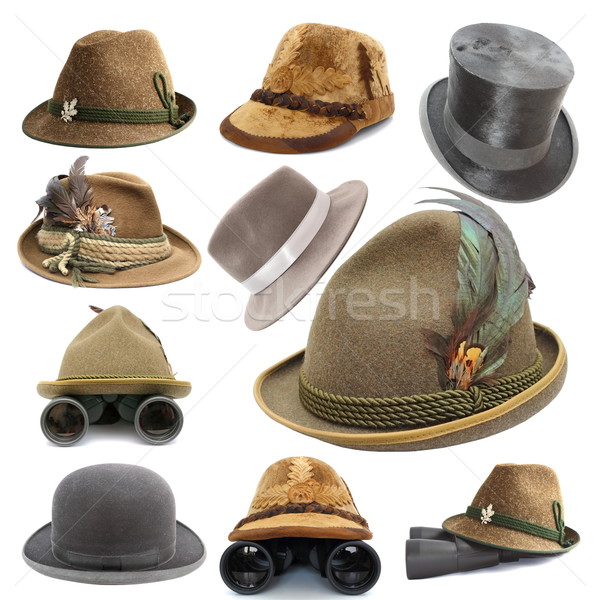 collection of oktoberfest and hunting hats Stock photo © taviphoto