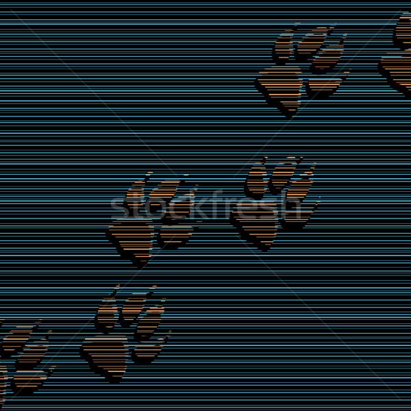 Stock photo: Dog steps