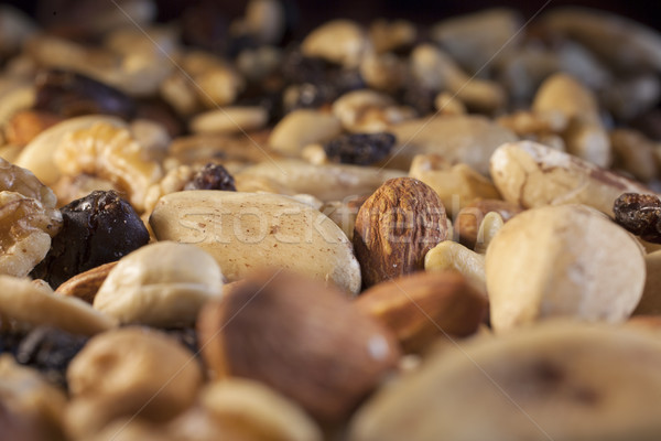 Foto stock: Fruto · noz · misto · secas