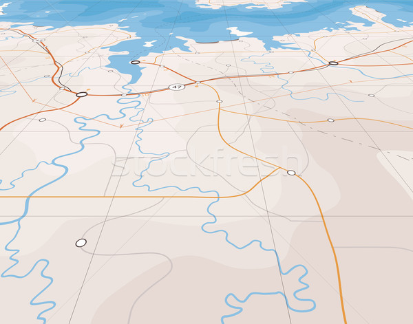 Angled map Stock photo © Tawng