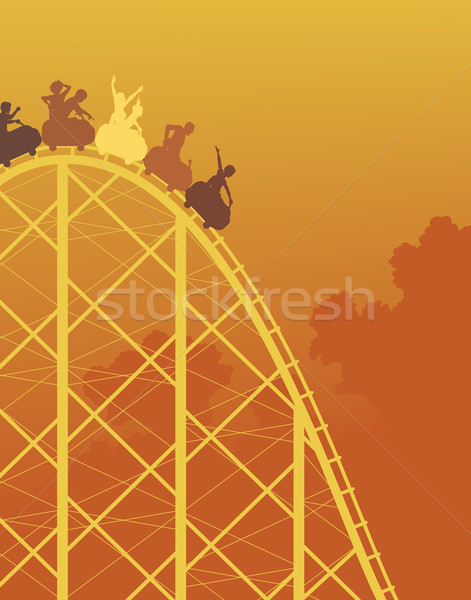Rollercoaster ride Stock photo © Tawng