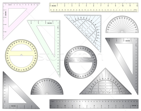 Szett szerkeszthető vektor négyzetek műanyag fém Stock fotó © Tawng