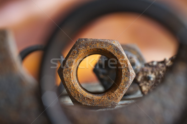 Rusty nut glow Stock photo © Tawng